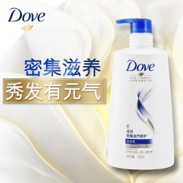 联合利华多芬密集滋养修护洗发水露护发素套装正品男女士700ml*2