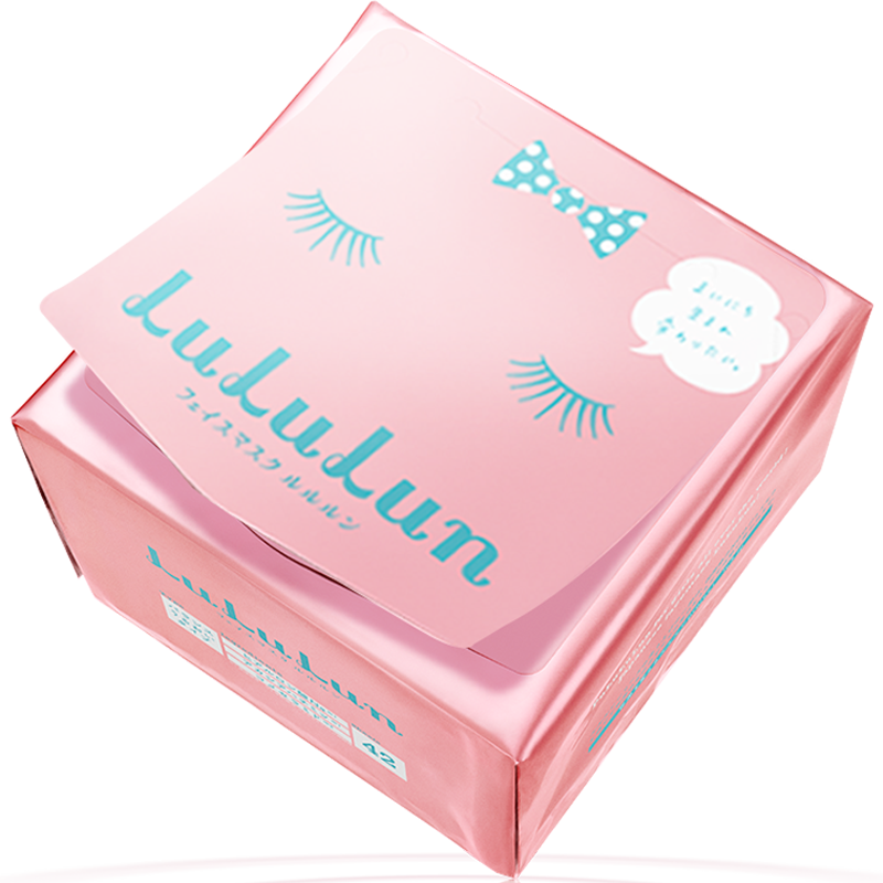 【包税】日本lululun保湿小粉盒每日面膜抽取式整肌补水36片