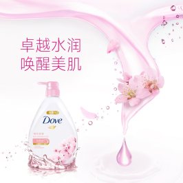 联合利华多芬樱花深层滋养沐浴露乳持久留香男女官方正品套装2KG