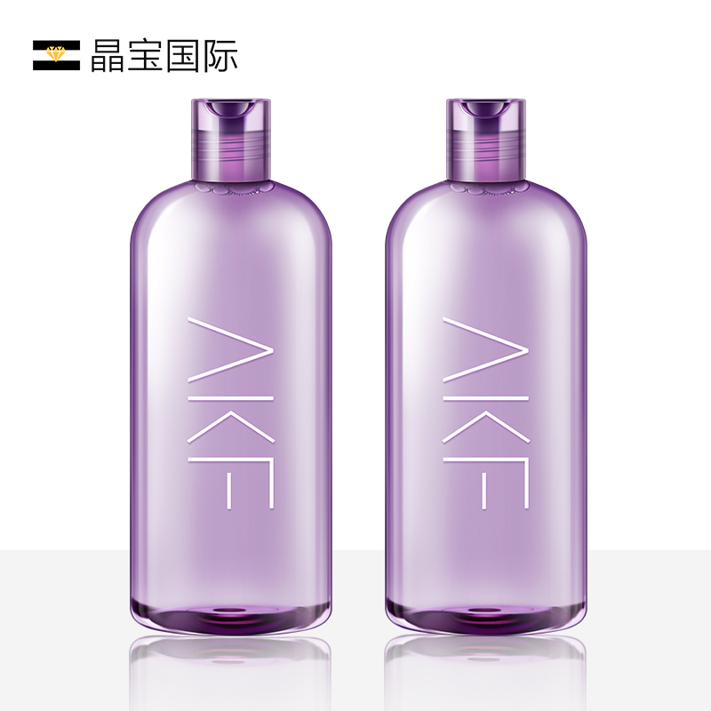 2瓶AKF紫苏卸妆水脸部温和清洁脸唇眼三合一乳旗舰店官方正品油液